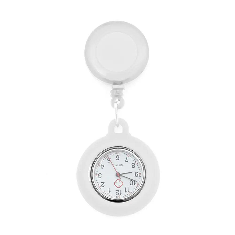 1PC New Retractable Nurse Watch Clip-on Fob Watch Doctor Medical Hanging Brooch Pin Quartz Clock Doctor Nurse Gifts