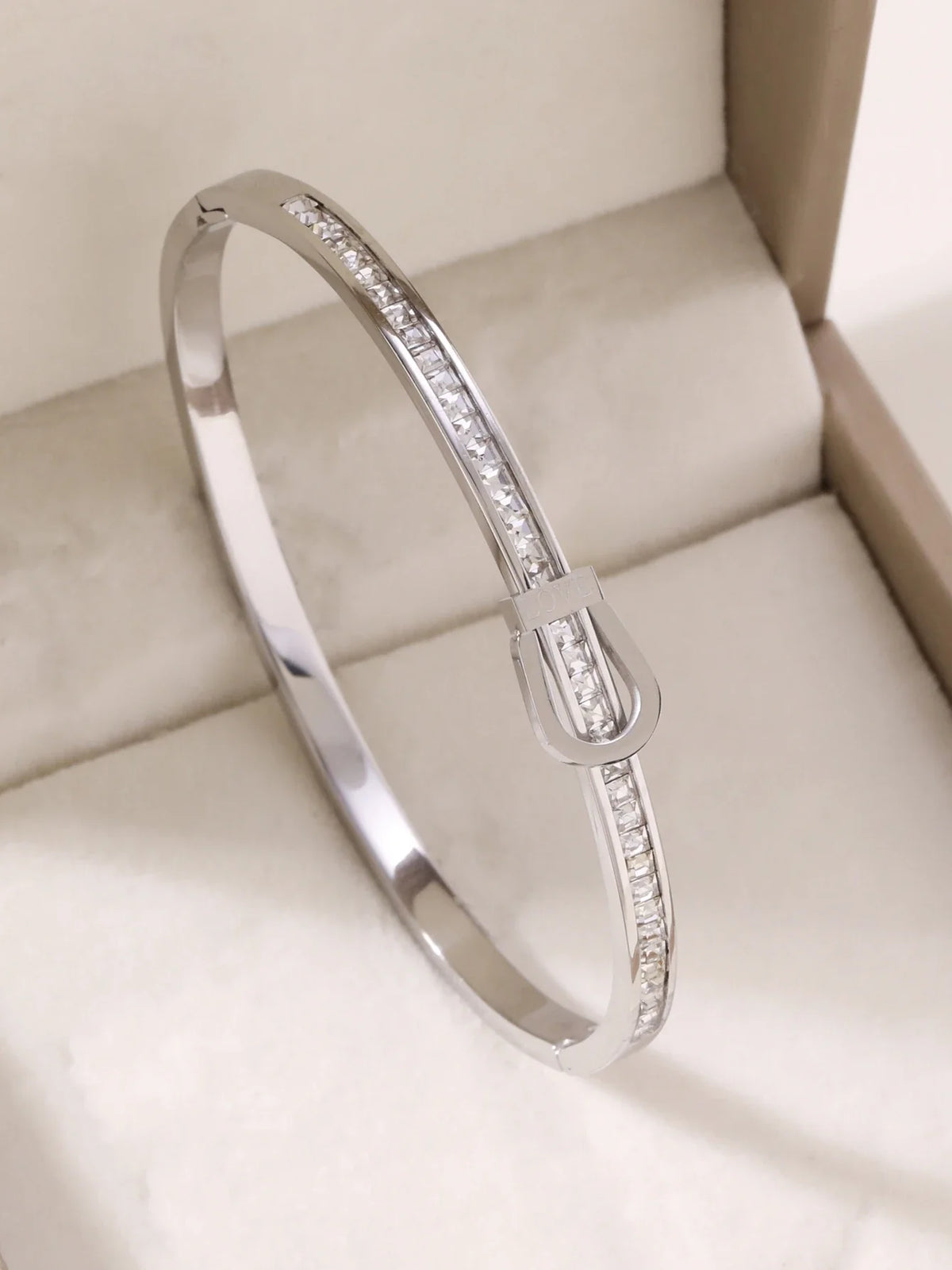 1pieces/set women's wedding jewelry party holiday Valentine's Day gift stainless steel bracelet plated with 18K gold bracelet