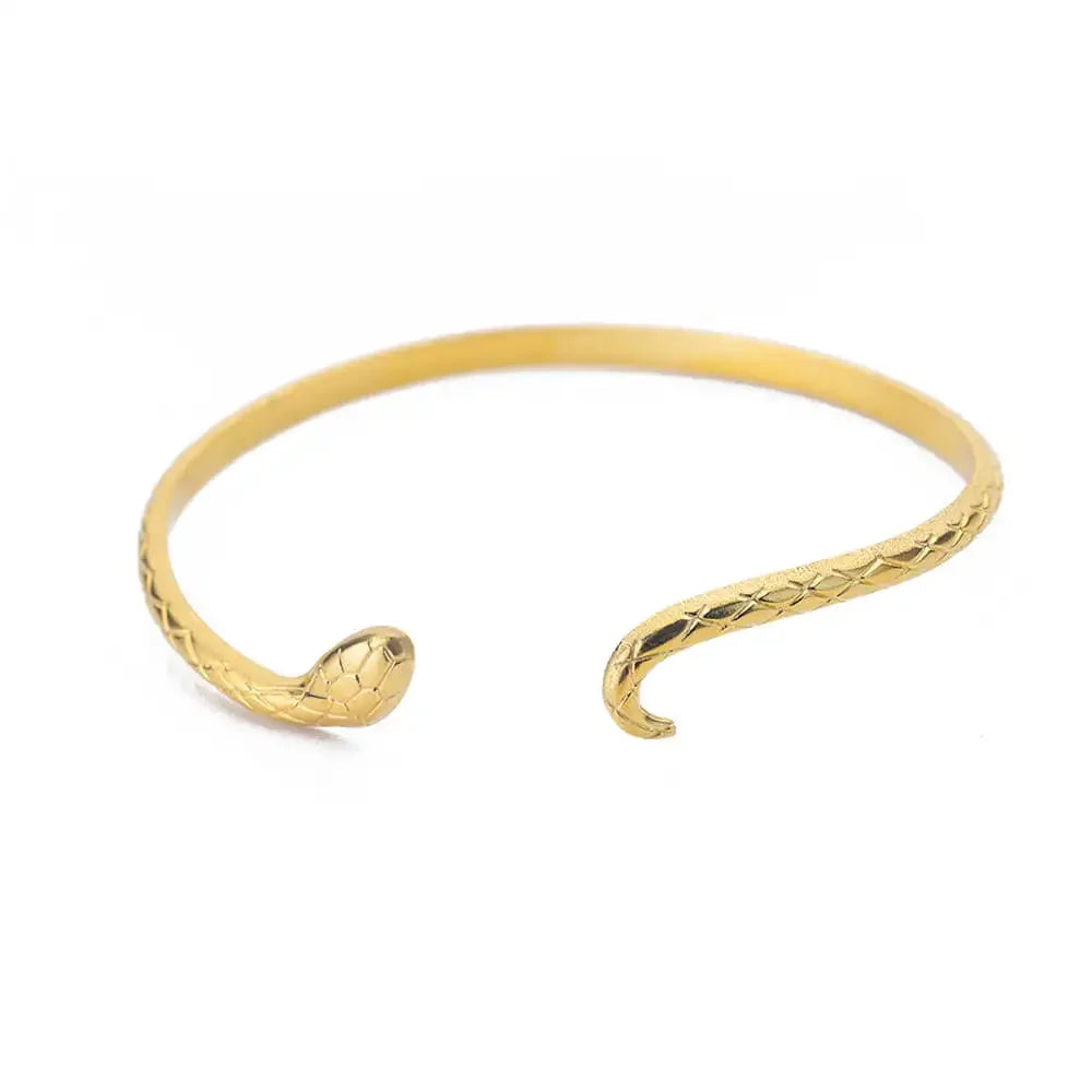 Summer Waterproof Cuff Bangles Bracelet For Women Cute Flower Double Layer Open Stainless Steel Gold Color Star Shell Jewelry