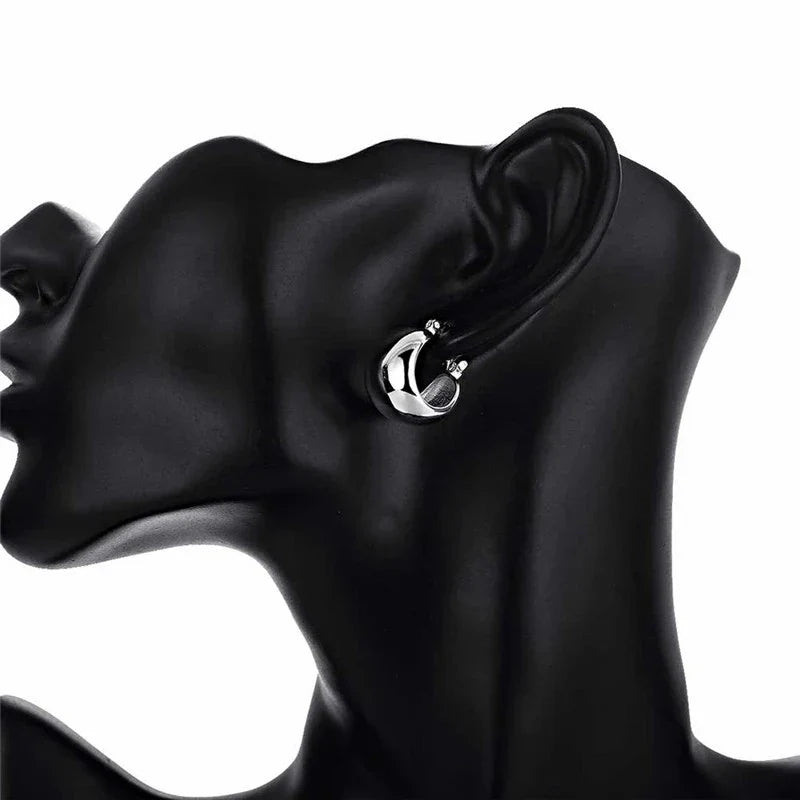 Fine 925 sterling silver earrings wedding high quality popular product fashion women party Earring Jewelry