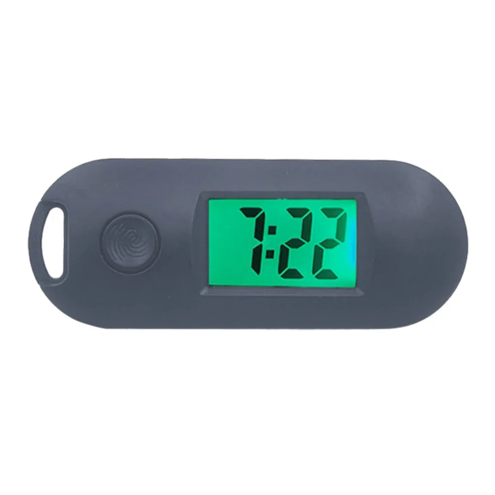 Keychain Pocket Watch Wide Application Compact And Portable Luminous Function Mini Digital Watch white