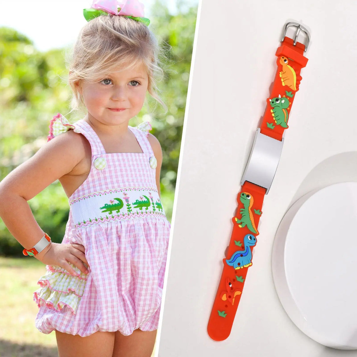 Customzied Personalized ID Bracelet for Little Girls Boys, Silicone Bracelet Adjustable, Engrave Quotes Inspirational Gift