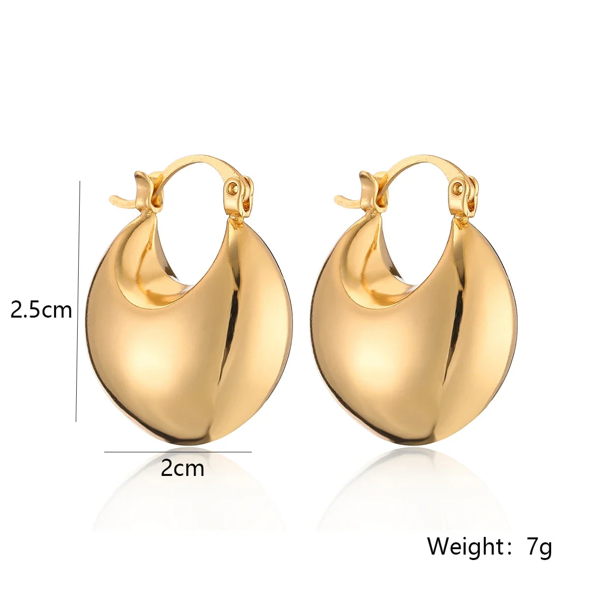 NEWBUY Hot Sale Silver/Gold Color Geometric Shape Hoop Earrings For Women