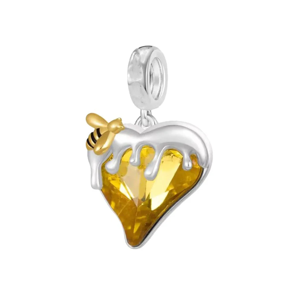 2026 925 Silver Flower, Butterfly, Highland Cow, Motorcycle Pendant Fit European Original Bracelet DIY Jewelry Exquisite Jewelry