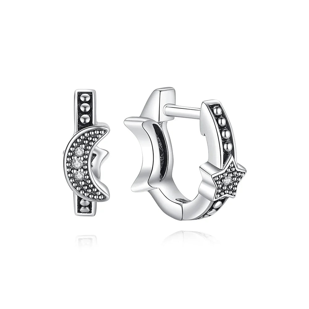 Original 925 Sterling Silver Earrings 2026 Stud Hoop Crystal Earings For Women Rose Gold Crown Heart Infinity Bee Earing Jewelry