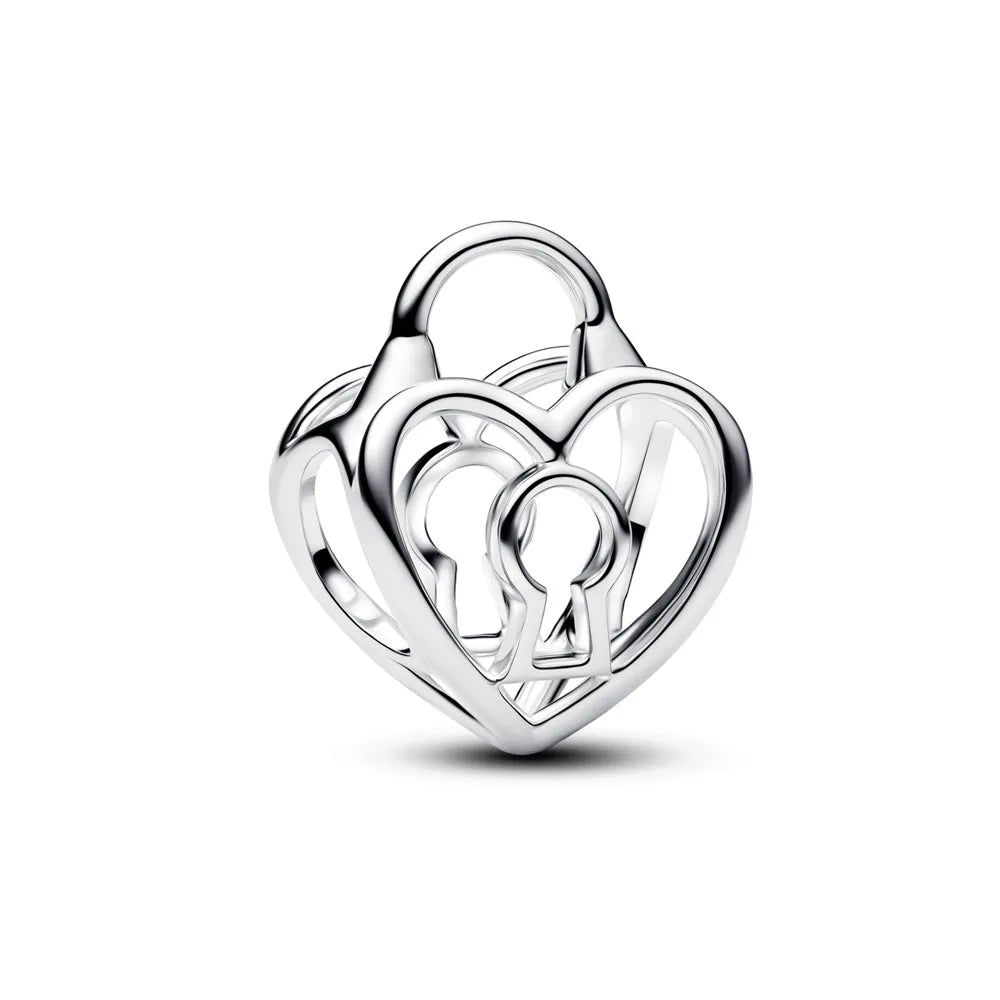 2026 New S925 Silver Hollow Elephant Monkey Car Pendant Fit Original Bracelet DIY Accessories Women's Charm Jewelry Gifts