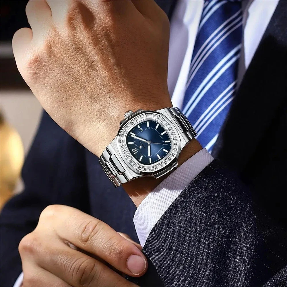 Luxury Digital New Diamond Watch For Man Fashion Quartz Wristwatches Mens Automatic Watches Man Gifts Clock Tudo Por 1 Real