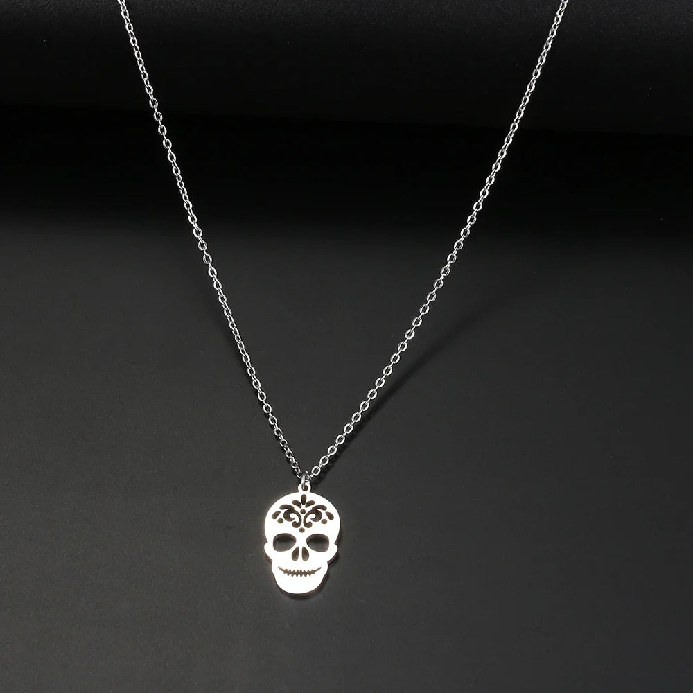 DOTOFI Four Leaf Clover Pendant Necklace For Women Stainless Steel Quality Fashion Jewelry