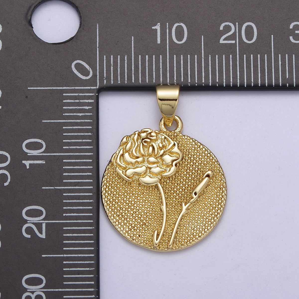 Wild Flower Collection Gold Rose Flower, Cotton Blossom, Sun Flower Dandelion Charm Medallion for Necklace Bracelet Supply H-070 H-079 H-087 H-093 H-095 H-099