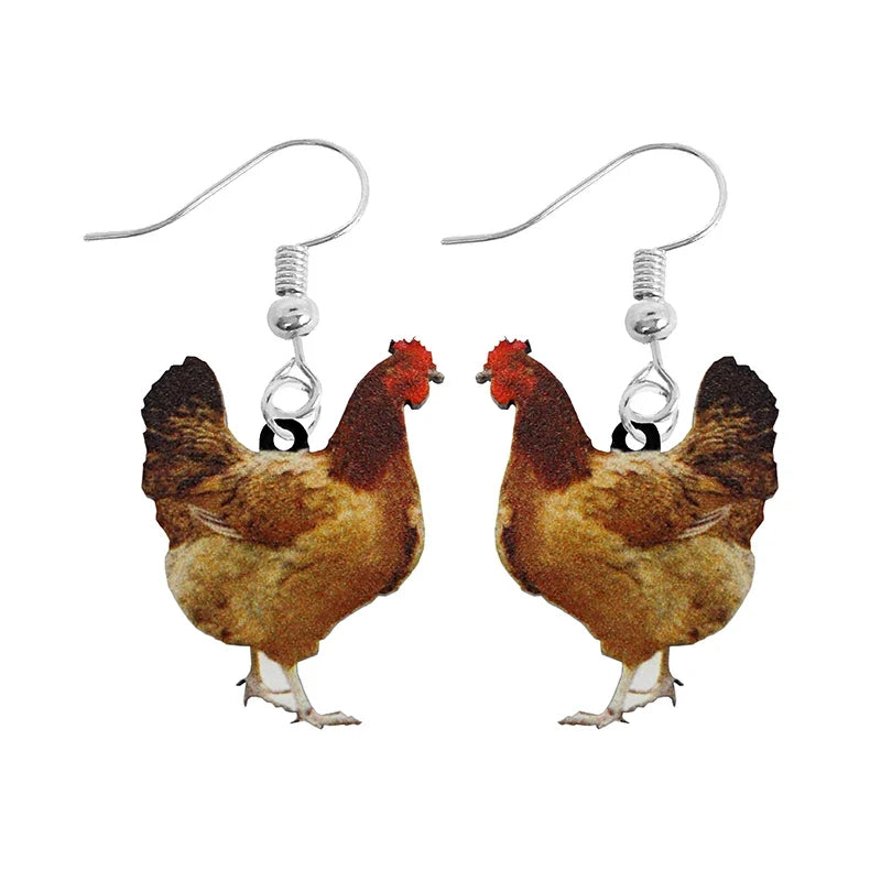 Earring For Women Acrylic Funny Custom Cute Girls Gift Eardrop Kids Animal Rabbit Parrot Bird Frog Butterfly