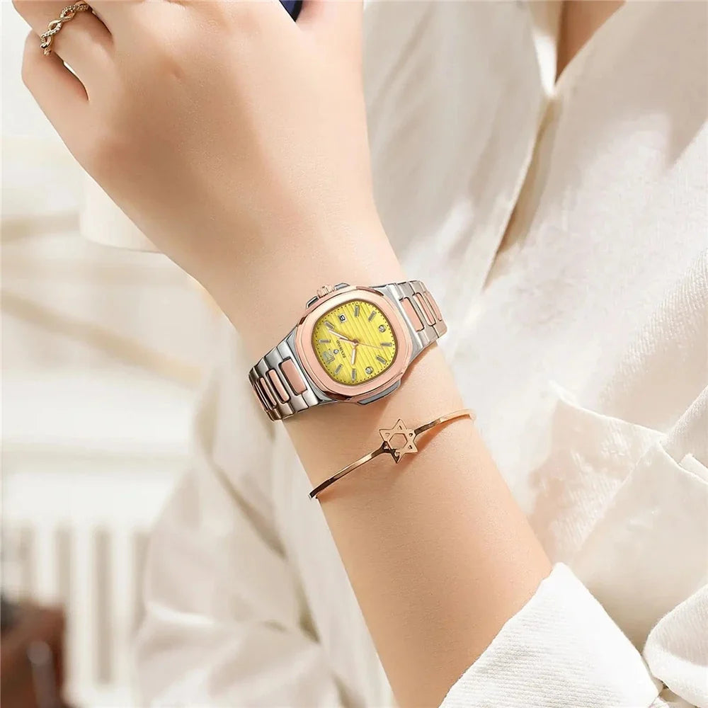 31mm New Digital Fashion Quartz Wristwatches Ladies Watches For Woman Luxury Small Gold Diamond Watch Women Clock Reloj Muje
