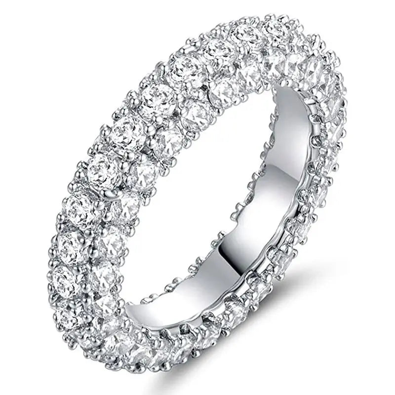 925 Sterling Silver Personalized Planet Around Advanced Zircon Ring For Women Wedding Party Daily High Quality Jewelry Gift