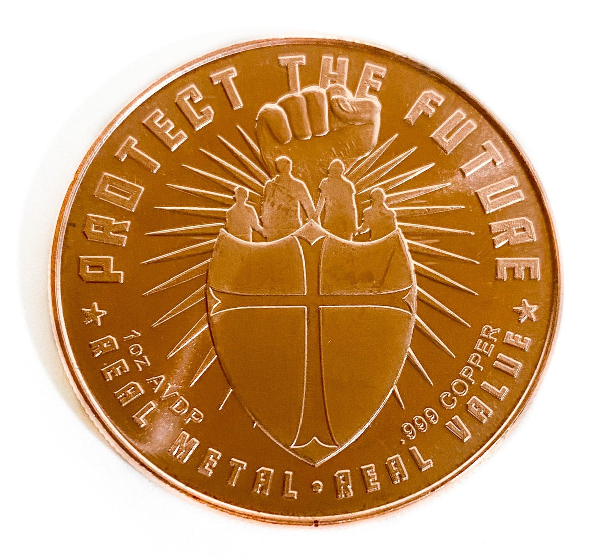 1 oz Copper Round - Food and Shelter