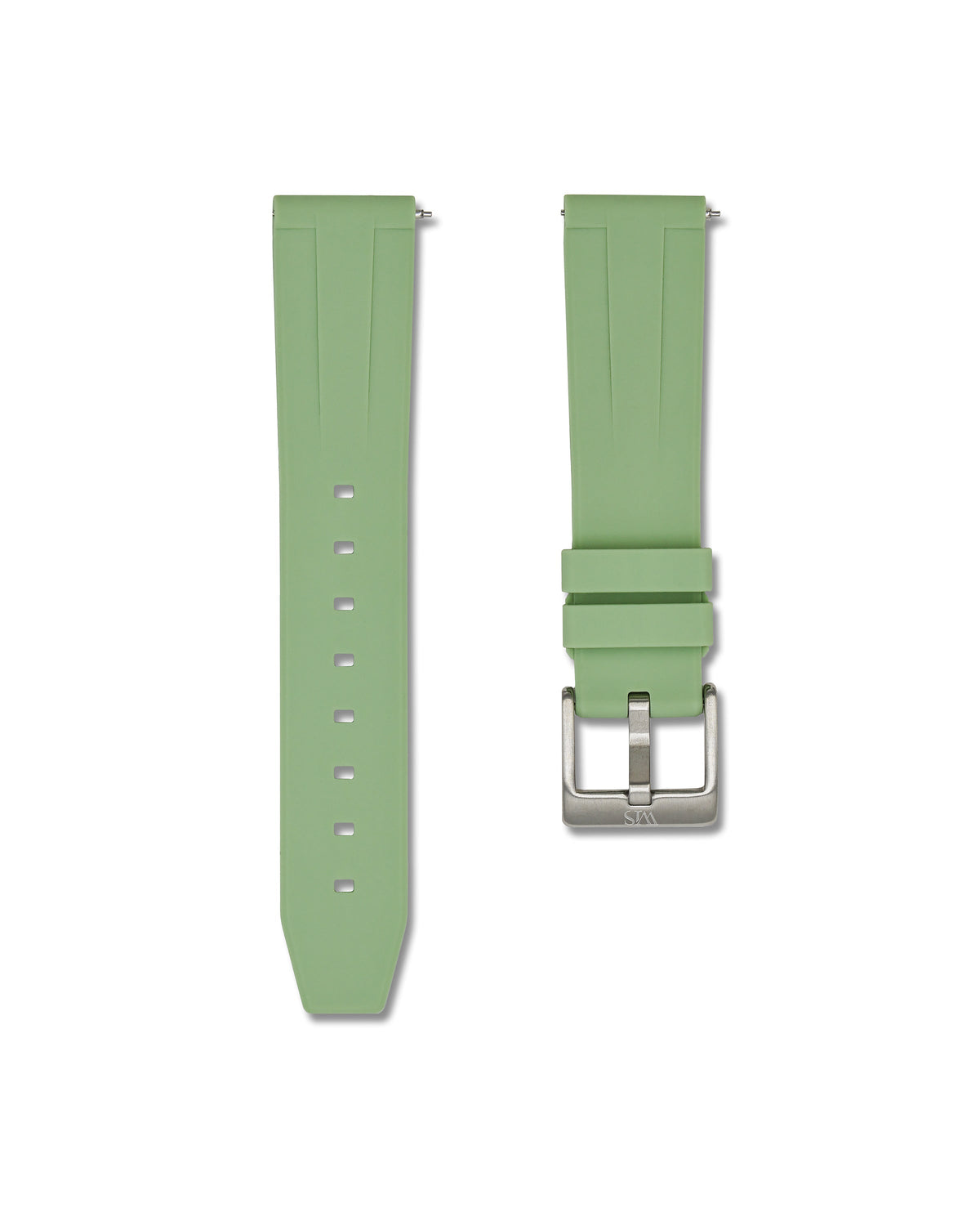 Sage Green Quick Release Rubber Strap 21mm