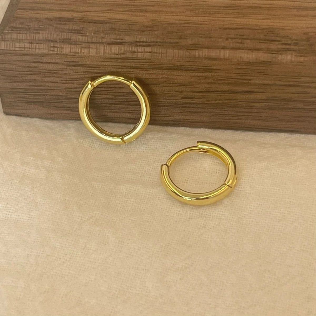 6-15mm Stainless Steel Earring Minimalist Classic Round Gold Color Earring for Women Men Tiny Huggie Hoop Rock  Jewelry Gift