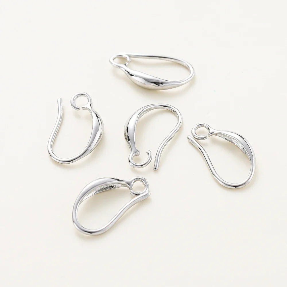 10pcs/lot 14K 18K Real Gold Earing Pendant Hook Ear Wire Hook For DIY Jewelry Making Earing Charms Accessories Components