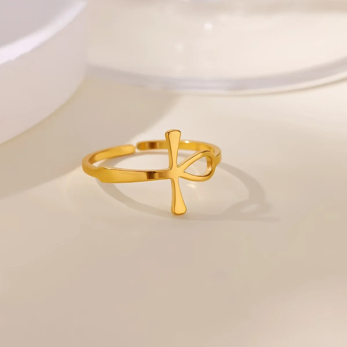 Elegant Stainless Steel Big Bloom Flower Rings For Women Gold Color Sun Starfish Open Ring Finger Jewelry Wedding Her Gift Punk