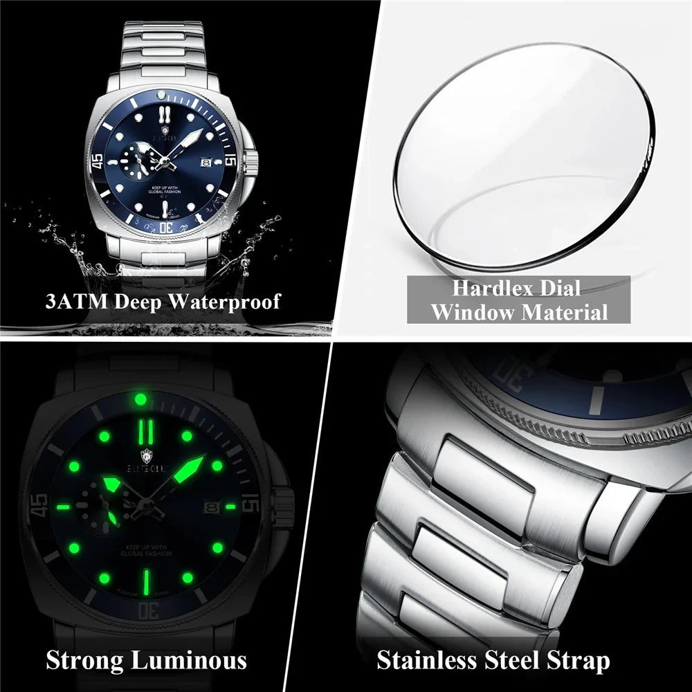New Gifts Clock Red Watch Man Unique Digital Small Dial Fashion Quartz Wristwatches Mens Automatic Watches Men Cadeau Homme 2026