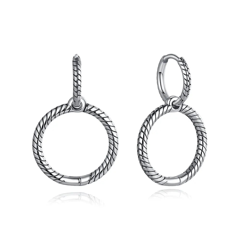 Original 925 Sterling Silver Earrings 2026 Stud Hoop Crystal Earings For Women Rose Gold Crown Heart Infinity Bee Earing Jewelry