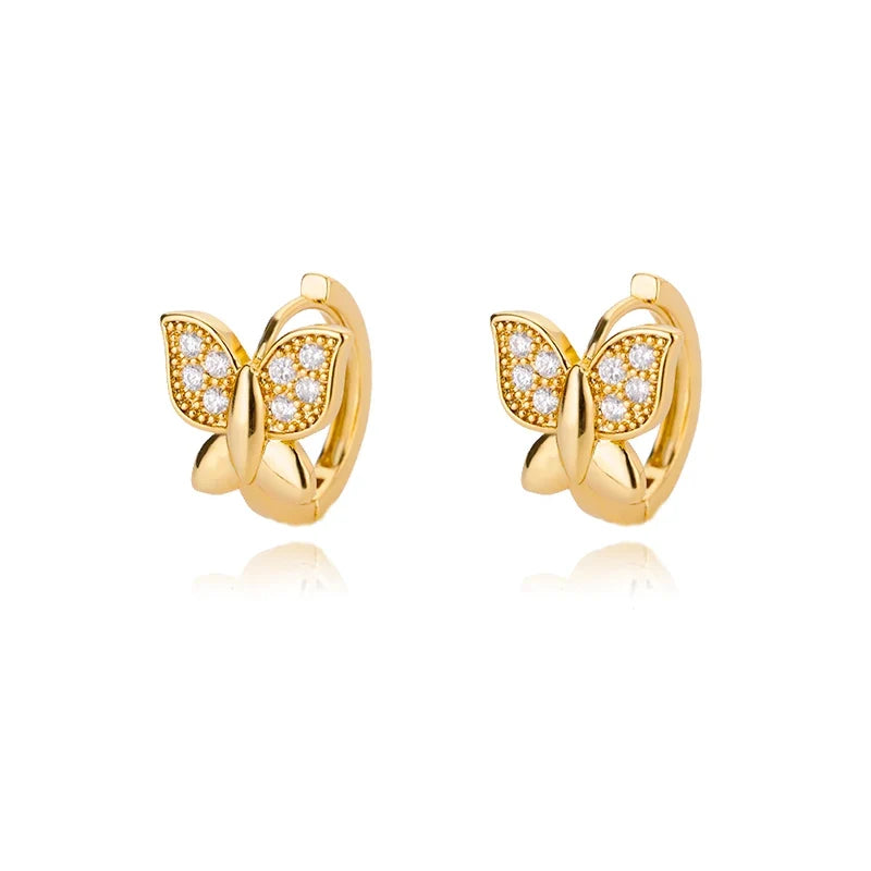 Zircon Evil Eye Earrings For Women Stainless Steel Gold Color Pendientes Piercing Earring Goth 2024 New In Jewelry aretes mujer