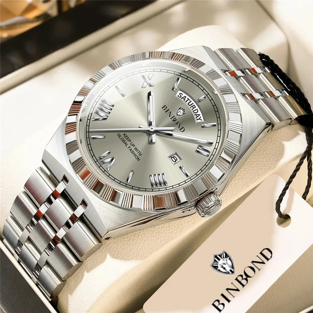 New Waterproof Luxury Sports Movement Mens Watches For Man Gifts Fashion Quartz Wristwatches Automatic Watch Men Digital Clock