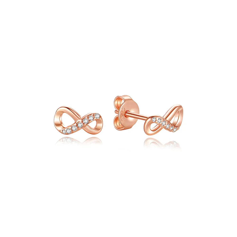 Original 925 Sterling Silver Earrings 2026 Stud Hoop Crystal Earings For Women Rose Gold Crown Heart Infinity Bee Earing Jewelry