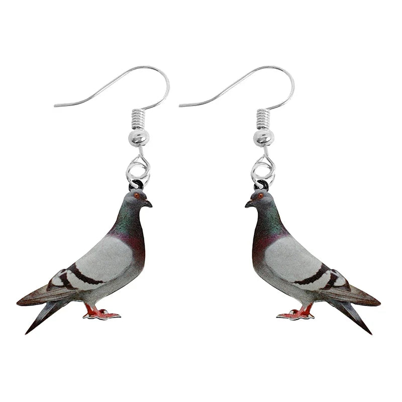 Earring For Women Acrylic Funny Custom Cute Girls Gift Eardrop Kids Animal Rabbit Parrot Bird Frog Butterfly
