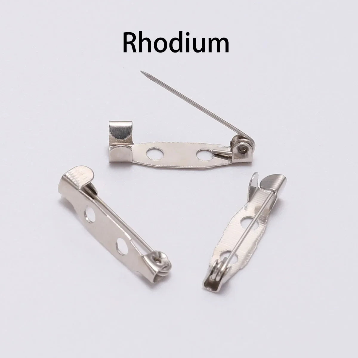 20-50pcs 20 25 32 38mm Brooch Clip Base Pin Blank Safe Lock Brooch Pin Base Badge Holder For DIY Jewelry Making Finding Supplies