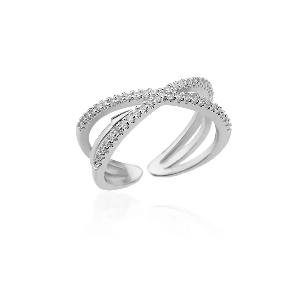 Gothic Stainless Steel Opening Finger Rings for Women Vintage Geometric Adjustable Finger Ring Trendy Punk Jewelry Gifts