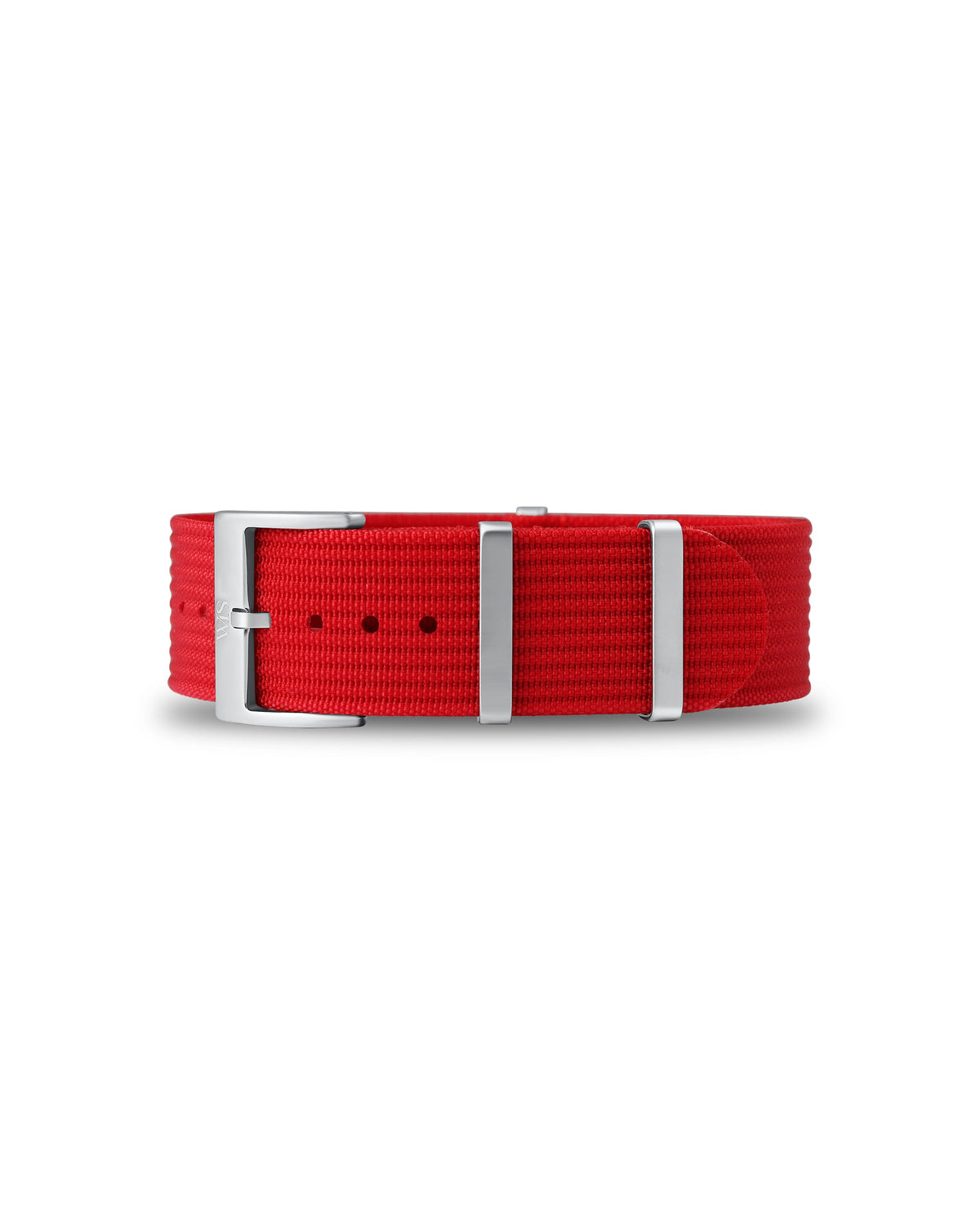 Scarlet Red Woven Nylon Strap 20mm