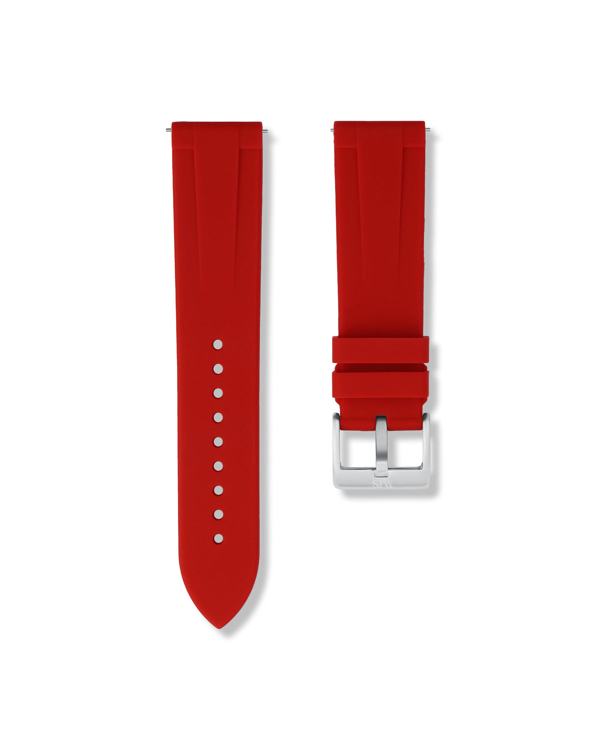 Scarlet Red Quick Release Rubber Strap 22mm