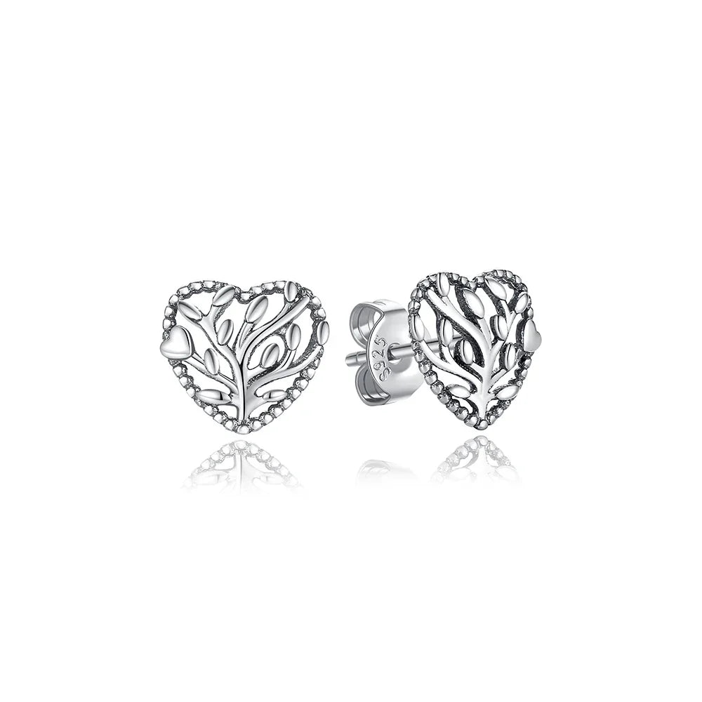 Original 925 Sterling Silver Earrings 2026 Stud Hoop Crystal Earings For Women Rose Gold Crown Heart Infinity Bee Earing Jewelry