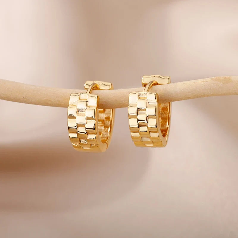 Trendy C-Shape Earrings For Women Stainless Steel Geometric Piercing Stud Earring 2024 New Fashion Party Jewelry Accessories