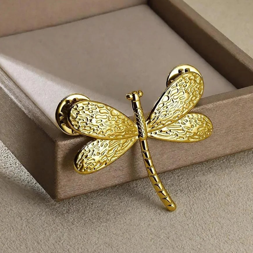 Gold Color Punk Eagle Brooch For Women Men Fashion Geometric Animals Emblem Charm Stainless Steel Jewelry Birthday Father Gift