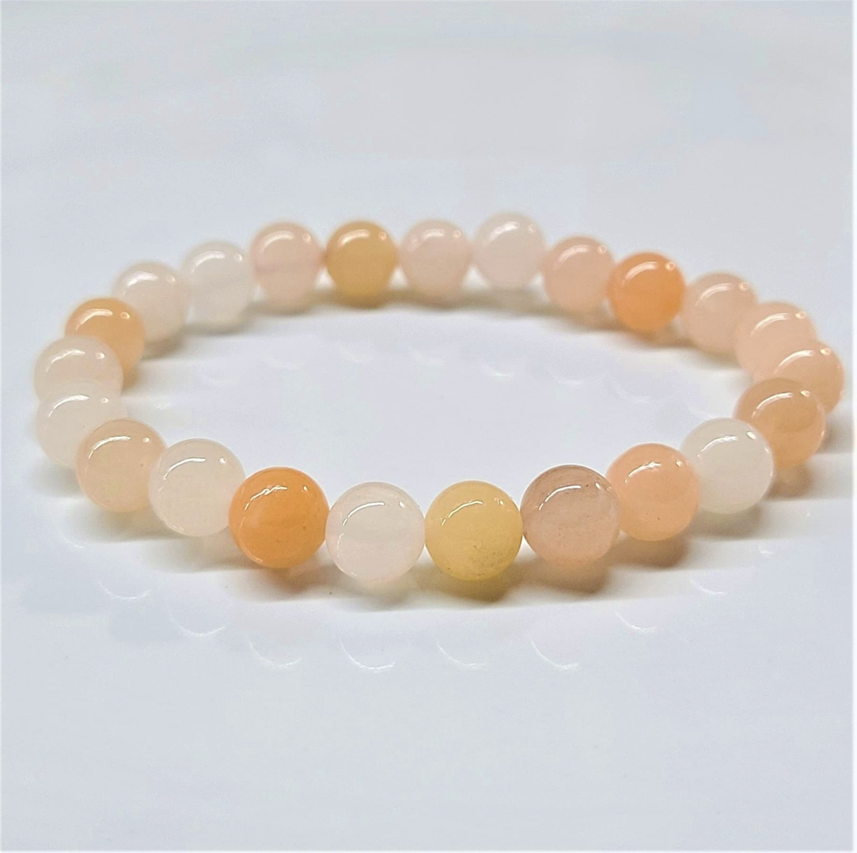 Pink Aventurine Round Bead Bracelet