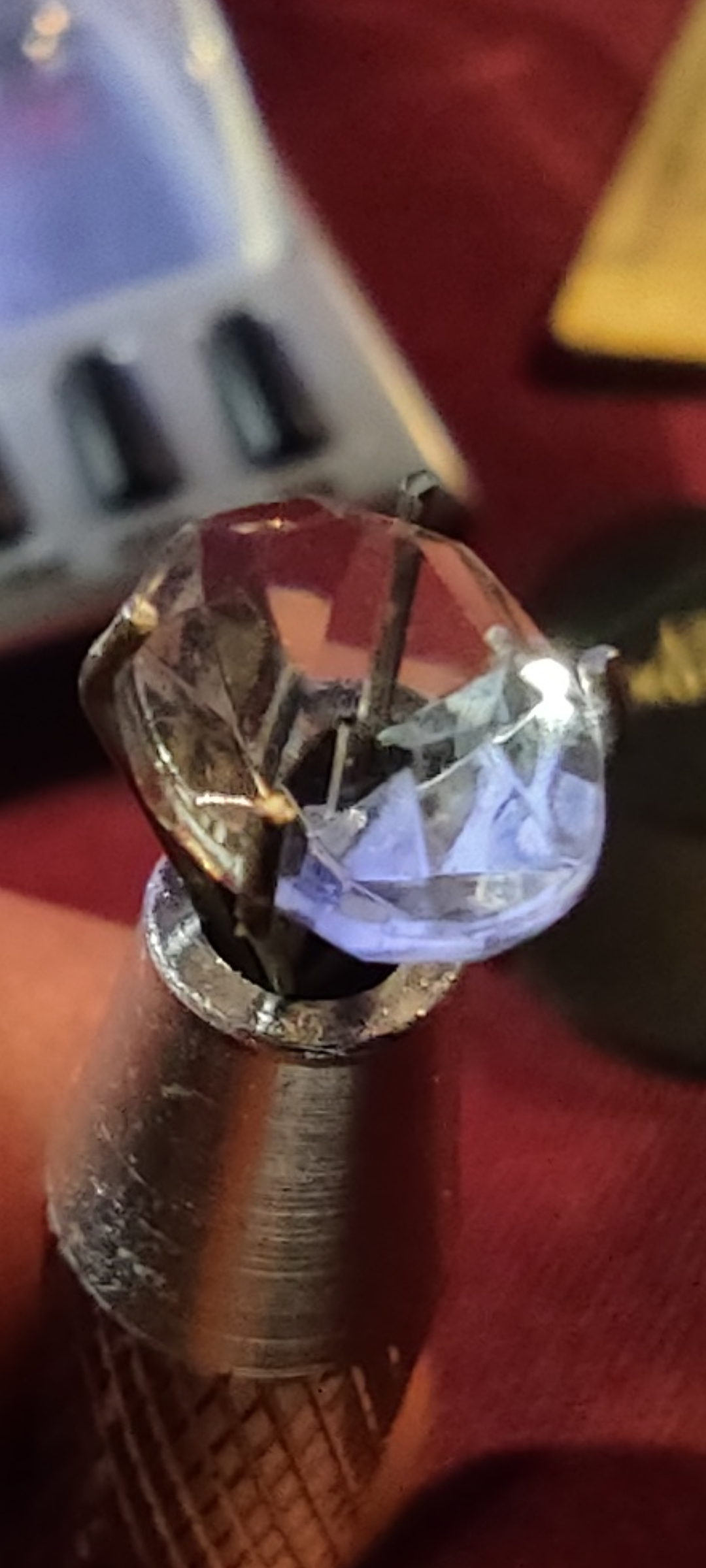 * Pristine 12ct+ GIA Certified Strass Gemstone D IF Very Rare Diamond Simulant *