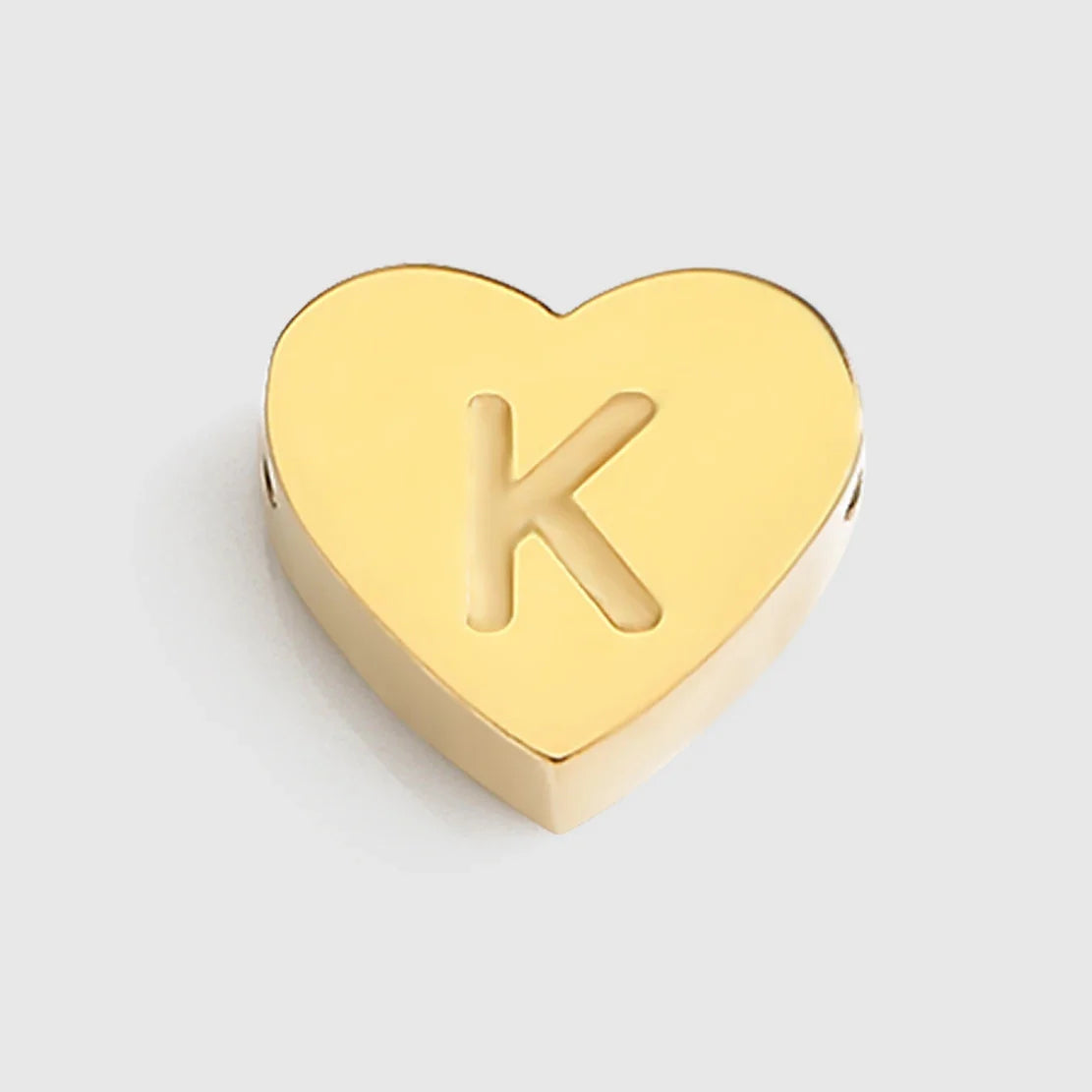 Initial Name Heart Shape Pendant For Necklaces 316L Stainless Steel Necklace for Women Bracelet Make Earrings Jewelry