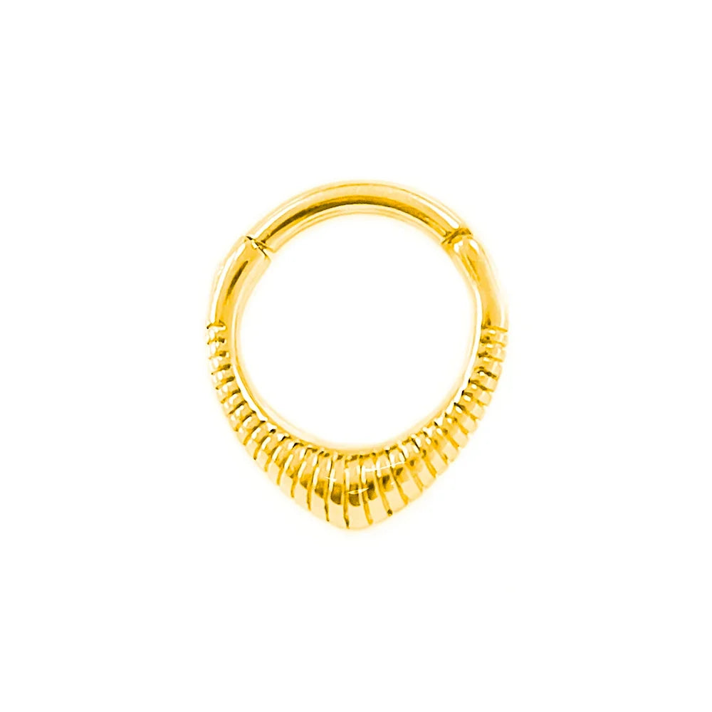 Flowers Nose Ring Septum 100% 316L Surgical Steel Zircon Clicker Daith Piercing Ear Cartilage Helix Hoop Flowers Water Drops