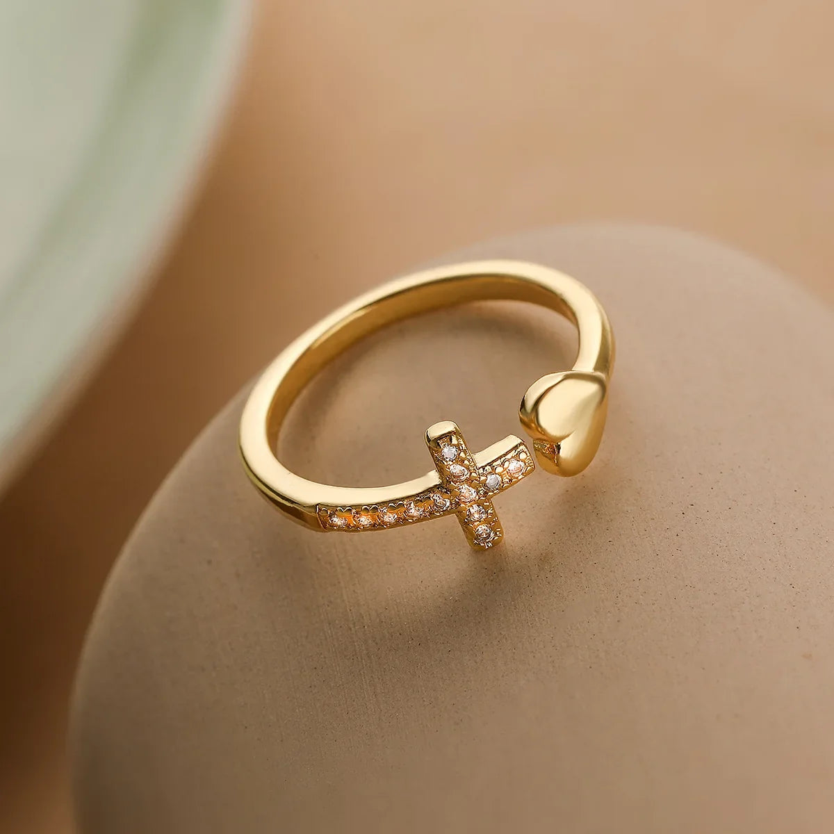 NEWBUY 2026 New Fashion Clear Shiny CZ Zircon Cross Evil Eye Rings For Women Girl Finger Accessories Party Jewelry Gift