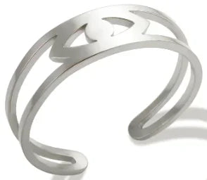 Wholesale High End Waterproof Three-dimensional M Letter Hollow Stainless Steel Finger Ring Trendy for Women Personalize Jewelry