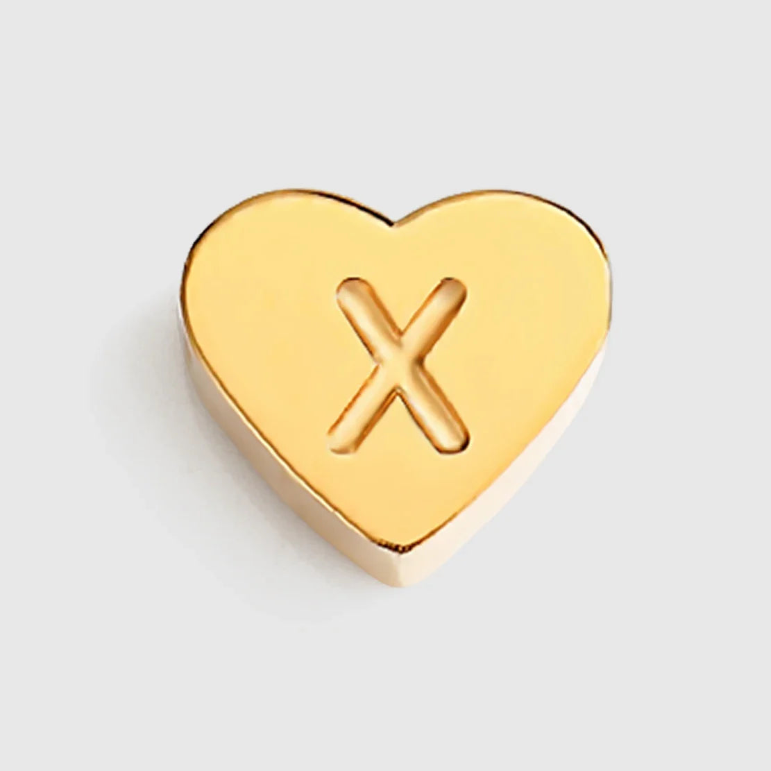 Initial Name Heart Shape Pendant For Necklaces 316L Stainless Steel Necklace for Women Bracelet Make Earrings Jewelry