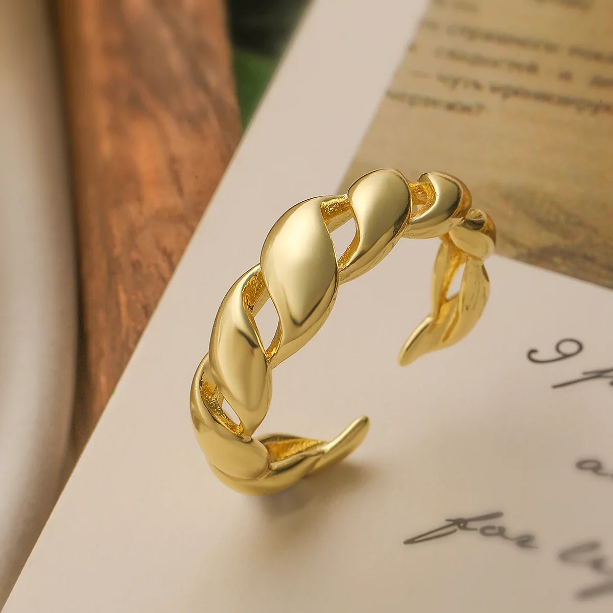 NEWBUY Fashion Gold Color Copper Wedding Jewelry Luxury AAA CZ Zircon Lock & Key Charm Finger Ring Adjustable For Women Girl