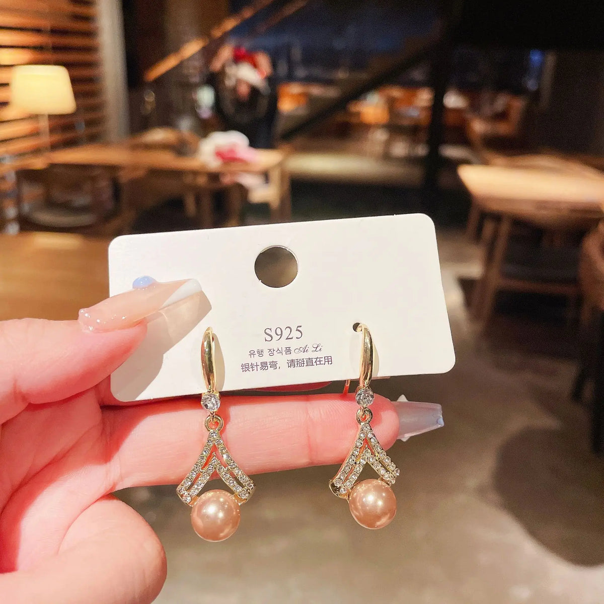 Fashion Luxury Jewelry Pearl Dangle Earrings Women Wedding Party Gifts korean style Earring women Pierced Ears Popular Products
