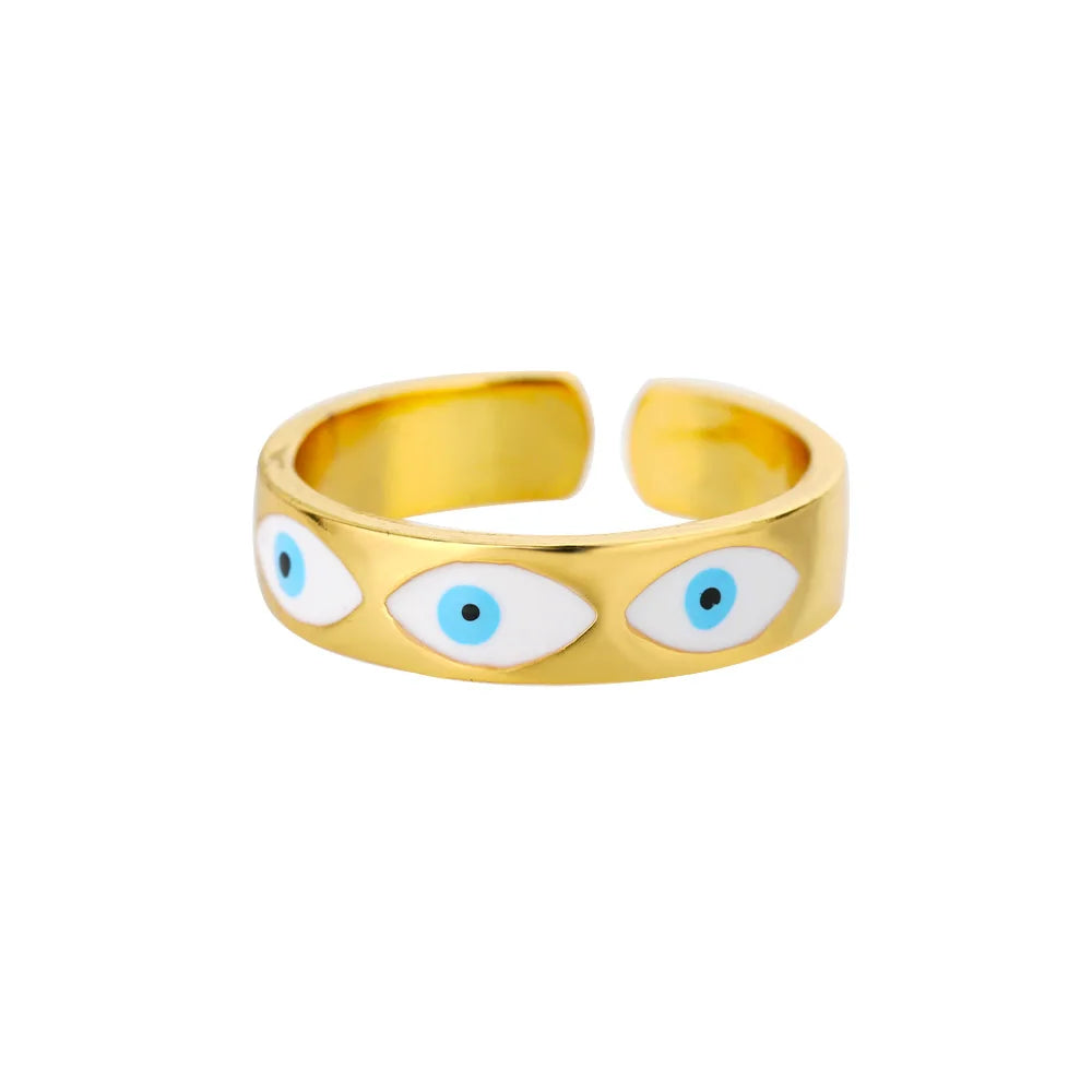 Evil Eye Rings For Women Stainless Steel Turkish Eye Ring Wedding Gothic Aesthetic Jewelry Sets anillos bague bijoux