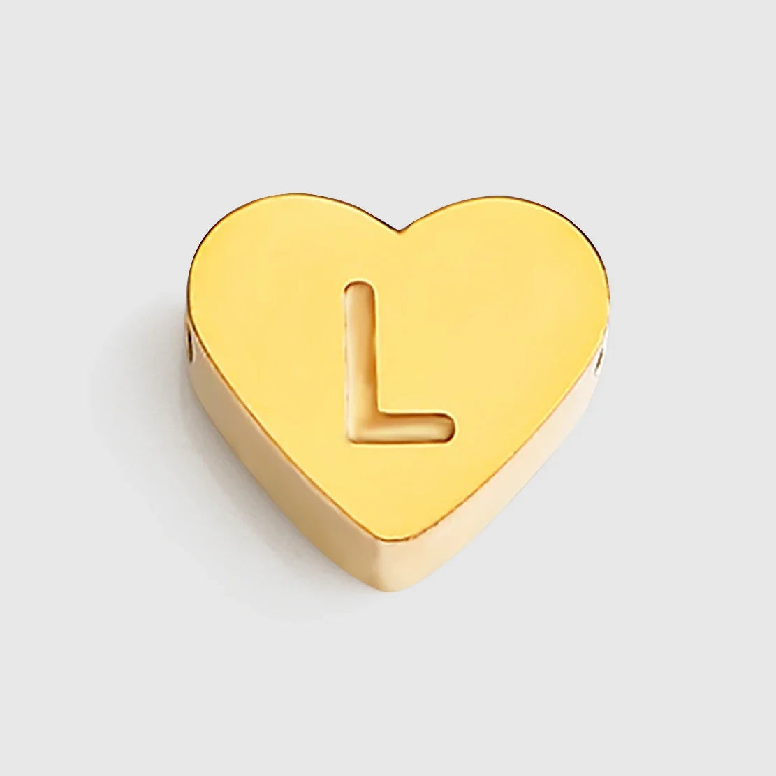 Initial Name Heart Shape Pendant For Necklaces 316L Stainless Steel Necklace for Women Bracelet Make Earrings Jewelry