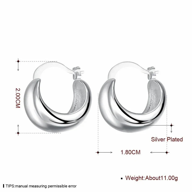 Fine 925 sterling silver earrings wedding high quality popular product fashion women party Earring Jewelry