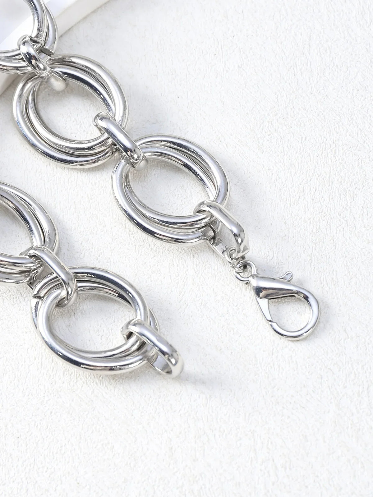 Never Fade Stainless Steel Oval Links Chain Bracelets for Women Girls, Dainty Simple Minimalist Metal Links Wristband