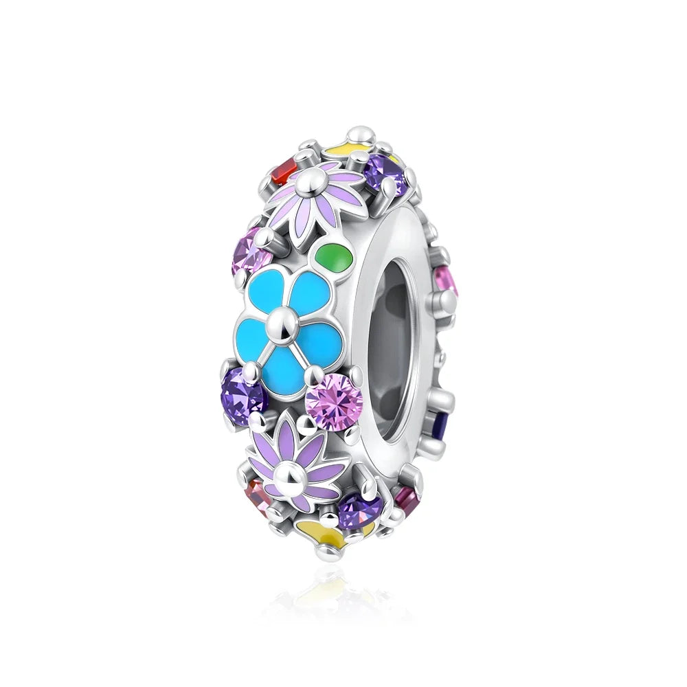 2026 925 Silver Flower, Butterfly, Highland Cow, Motorcycle Pendant Fit European Original Bracelet DIY Jewelry Exquisite Jewelry
