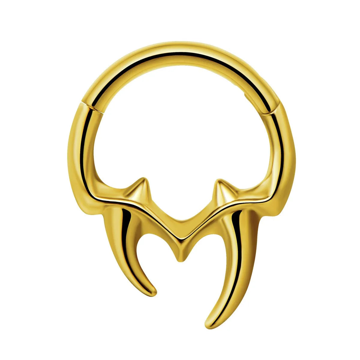 16G Vine Septum Nose Ring Piercing Hinged Clicker 316L Stainless Steel Daith Clicker Helix Cartilage Earring Chain BodyJewelry