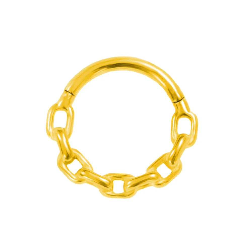 Flowers Nose Ring Septum 100% 316L Surgical Steel Zircon Clicker Daith Piercing Ear Cartilage Helix Hoop Flowers Water Drops
